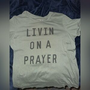 Green “Livin On A Prayer” Tee